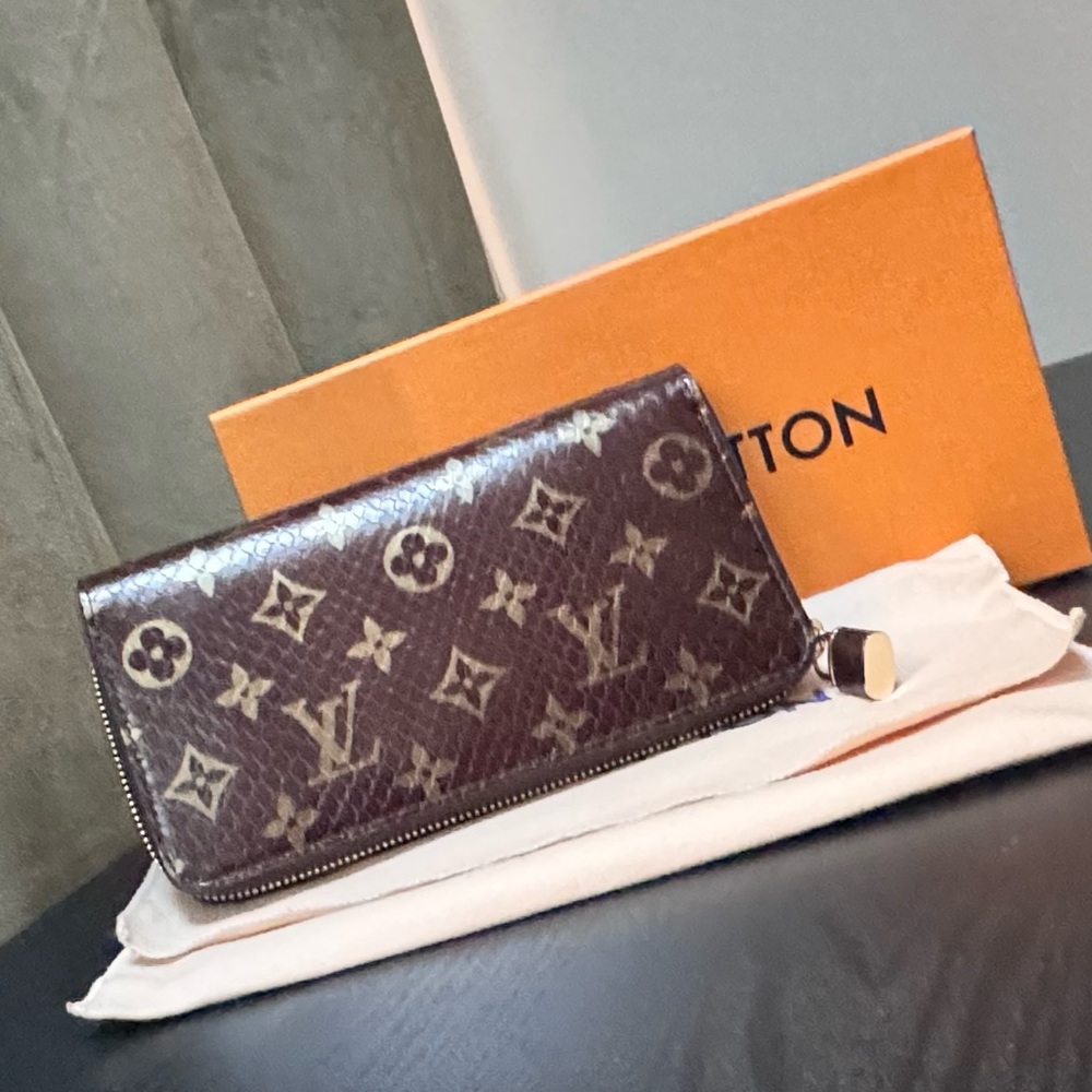 Louis Vuitton Python long wallet